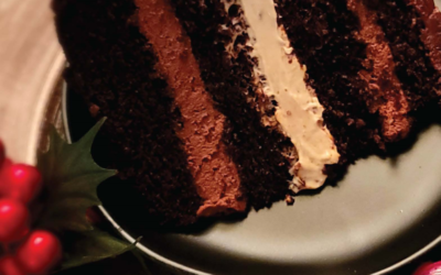 The Dish: Dark Chocolate Mousse Cake with Tiramisu Cream